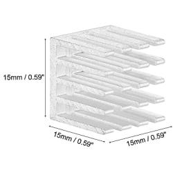 uxcell 15x15x15mm Aluminum Heatsink Radiator for MOS IC Chip Silver Tone 10 Pcs