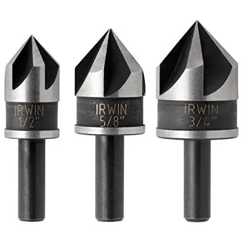 IRWIN Drill Bit Set, Countersink, Black Oxide, 3-Piece (1877720) IRWIN Drill Bit Set, Countersink, Black Oxide, 3-Piece (1877720)