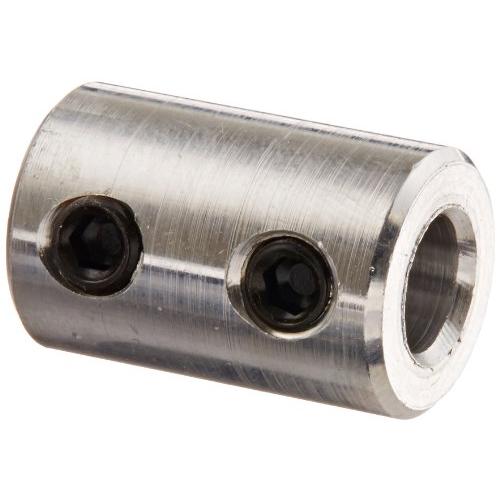 Climax Part RC-025-A Aluminum Rigid Coupling, 1/4 inch bore, 1/2 inch OD, 3/4 inch Length, 10-32 x 1/8 Set Screw