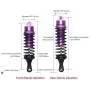 GDOOL Aluminum Alloy Shock Absorber Assembled Full Metal Oil Filled Shocks Front & Rear Replacement of SLA014 for 1/10 Slash 4x4 4WD Upgrade (4-Pack) (Purple) GDOOL Aluminum Alloy Shock Absorber Assembled Full Metal Oil Filled Shocks Front & Rear Replacement of SLA014 for 1/10 Slash 4x4 4WD Upgrade (4-Pack) (Purple)