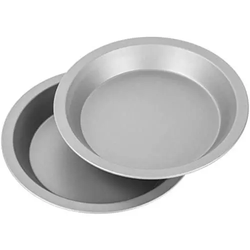 G & S Metal Products Company OvenStuff Nonstick 9” Pie Pans, Set of 2, Gray G & S Metal Products Company OvenStuff Nonstick 9” Pie Pans, Set of 2, Gray