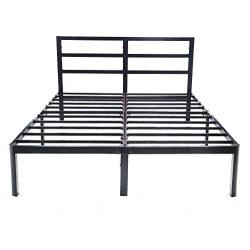 V&LX 14 inch Tall Heavy-Duty Steel Slats/1.0T Steel Frame/V1402/ Head Support/Bed Frame/Platform Bed (Queen)