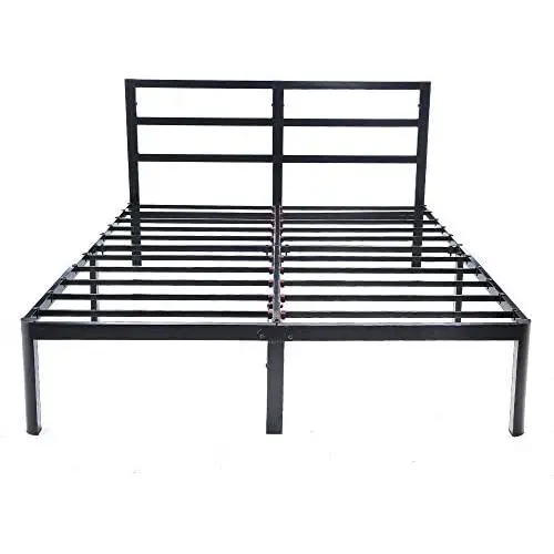 V&LX 14 inch Tall Heavy-Duty Steel Slats/1.0T Steel Frame/V1402/ Head Support/Bed Frame/Platform Bed (Queen) V&LX 14 inch Tall Heavy-Duty Steel Slats/1.0T Steel Frame/V1402/ Head Support/Bed Frame/Platform Bed (Queen)