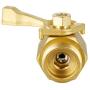 Twinkle Star Super Heavy Duty 3/4'' Brass Shut Off Valve Garden Hose Connector, TWIS3005