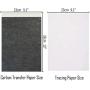 Offeara Carbon Paper, Large Size Graphite Paper, Tracing Paper for Drawing, Black Transfer Paper and Trace Paper, 180 Sheets (9 x 13 Inches) with 5pcs Embossing Styluses Stylus