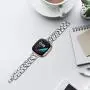 Joyozy Stainless Steel Metal Bands Compatible with Fitbit Versa 3&Fitbit Sense Smartwatch,Chic D Stylish Link Metal Wristband Accessories Strap for Women Girls Bracelet Silver Joyozy Stainless Steel Metal Bands Compatible with Fitbit Versa 3&Fitbit Sense Smartwatch,Chic D Stylish Link Metal Wristband Accessories Strap for Women Girls Bracelet Silver