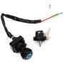 TUPARTS Ignition Key Switch set 2 Pin connector KAWASAKI BAYOU 300 KLF300 1988-2004 mini ATVs quad bike go kart parts electric atv ignition switch