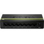 TRENDnet 8-Port Unmanaged Gigabit GREENnet Desktop Metal Switch, Ethernet Splitter, Fanless,16Gbps Switching Capacity, Plug & Play, Lifetime Protection, TEG-S80G,Black
