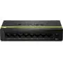 TRENDnet 8-Port Unmanaged Gigabit GREENnet Desktop Metal Switch, Ethernet Splitter, Fanless,16Gbps Switching Capacity, Plug & Play, Lifetime Protection, TEG-S80G,Black