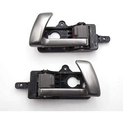 Front Pair Interior Door Handle Metal Gray 826102B010J4 826202B010J4 For Hyundai 2007 2012 Santa Fe (Front LH+RH)