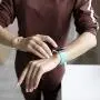 IEOVIEE [Pack 5] Compatible for Apple Watch Bands 38mm 42mm women men, Soft Silicone Strap Compatible with iWatch bands Series 6 5 4 3 2 1 & SE (Rose Gold/Pink/Wine red/Gray/Baby Blue, 38mm/40mm-S/M)