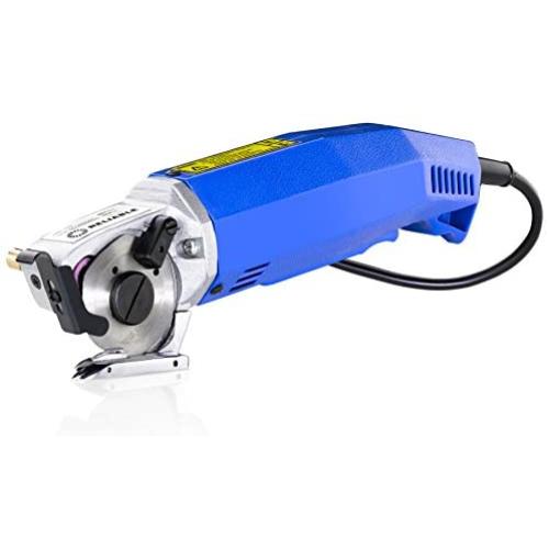 Reliable 1000FR Hand-Held Fabric Cutting Machine With Round Knife Cutting Machine 2 inch, 1/4 inch cutting capacity, Cast Aluminium Head, High Torque Motor, Built-In Sharpener and Knife Guard