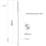 DAKOUFISH BPA-Free 12 Piece 9 Inch Reusable Clear Plastic Glitter Sparkle Drinking Straw Plus one Cleaning Brush (Clear,9inch)