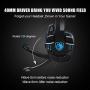 SADES SA708GT Gaming Headset for Xbox One, PS4, PC, Volume Controller, Noise Cancelling Over Ear Headphones Mic, Bass Surround Soft Memory Earmuffs for Computer Laptop Mac