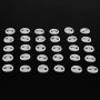 Button Parts for Badge, 1000pcs 1-1/4'' /32mm/ 1.25 inch DIY Blank Top/Bottom Cover Clip Pin Badge Button Parts Consumables for Pro Button Maker