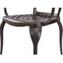 Kinger Home Patio Outdoor Dining Metal Chairs, Set of 2, Cast Aluminum, Lattice Weave Design - Brown