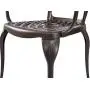 Kinger Home Patio Outdoor Dining Metal Chairs, Set of 2, Cast Aluminum, Lattice Weave Design - Brown