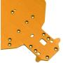 Hobbypark 04001 Metal Aluminum Chassis Plate for RC Electric 1/10 Redcat Volcano EPX Exceed Infinitive Rally Monster Truck Off Road Buggy Upgrade Parts (Gold Yellow)