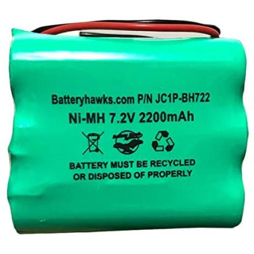 2GIG-BATT1 228844 6MR2000AAY4Z 7.2v 2200mAh Ni-MH Battery Pack for Alarm System 6MR1600AAY4Z Corun GoControl