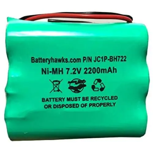 2GIG-BATT1 228844 6MR2000AAY4Z 7.2v 2200mAh Ni-MH Battery Pack for Alarm System 6MR1600AAY4Z Corun GoControl