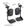 Invacare Wheelchair Elevating Legrests, Composite Footplates, Padded Calf Pads, 1 Pair, T94HCP,Black