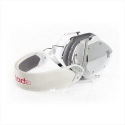 V-MODA Crossfade LP Over-Ear Noise-Isolating Metal Headphone (White Pearl)