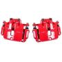 Callahan CCK03831 [2] FRONT Premium Semi-Loaded Red Coated Caliper Pair + Hardware Brake Kit