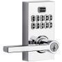 Kwikset 99170-005 SmartCode 917 Keyless Entry Contemporary Residential Keypad Electronic Lever Lock Deadbolt Alternative with Halifax Door Handle and SmartKey Security, Polished Chrome Kwikset 99170-005 SmartCode 917 Keyless Entry Contemporary Residential Keypad Electronic Lever Lock Deadbolt Alternative with Halifax Door Handle and SmartKey Security, Polished Chrome