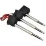 HUANRUOBAIHUO 3 Pcs DIY Upgrade Metal Arm Driving Servo Parts for HUINA 1550 RC Crawler Car 15CH 2.4G 1:14 RC Metal Excavator Metal Arm Part Quadcopters Accessories (Color : with servo)