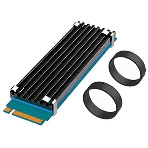 GLOTRENDS Universal M.2 Heatsink NVME Heatsink SSD Heatsink for 2280 M.2 SSD with Silicone Thermal Pad