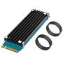 GLOTRENDS Universal M.2 Heatsink NVME Heatsink SSD Heatsink for 2280 M.2 SSD with Silicone Thermal Pad