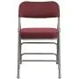 Flash Furniture HERCULES Series Premium Curved Triple Braced & Double Hinged Burgundy Fabric Metal Folding Chair Flash Furniture HERCULES Series Premium Curved Triple Braced & Double Hinged Burgundy Fabric Metal Folding Chair