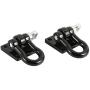 2Pcs Metal RC Car Winch Shackles for 1/10 Traxxas TRX-4 TRX4 Rock Crawler Parts - Black