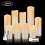 Vinkor Flameless Candles Battery Operated Candles 4'' 5'' 6'' 7'' 8'' 9'' Set of 9 Ivory Real Wax Pillar LED Candles with 10-Key Remote and Cycling 24 Hours Timer Vinkor Flameless Candles Battery Operated Candles 4'' 5'' 6'' 7'' 8'' 9'' Set of 9 Ivory Real Wax Pillar LED Candles with 10-Key Remote and Cycling 24 Hours Timer