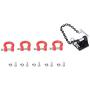 Dilwe RC Crawler Tow Hook, Metal RC Tow Hook Buckle Tow Chain 1/10 Scale Trailer Hook for SCX10 Car Remote Control Upgrade Part