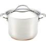 Anolon Nouvelle Stainless Steel Cookware Pots and Pans Set, 11 Piece