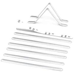 Metal Nose Strip for Masks, 100 PCS Self Stick Adhesive Aluminum Nose Bridge Strips Bendable Flexible Flat Nose Bridge Wire Clip for DIY Handmade Cotton Fabric Cloth Face Mask Making