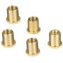 Homyl Pack of 5 Universal Gear Shift Knob Adapter Nuts Insert Set M10x1.25 Gold