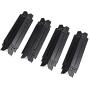PETKAO Universal Adjustable Porcelain Steel Heat Plate Shield, Heat Tent, Flavorizer Bar, Burner Cover, Flame Tamer Heavy Duty Replacement for Gas Grill, Extends from 14'' up to 22'' L, 4PCS