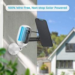 REOLINK Outdoor Security Camera Wireless Rechargeable Battery 1080P Home Surveillance Support Cloud Google Assistant Night Vision PIR Motion Detection SD Slot | Argus Pro with Solar Panel