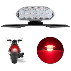 Yifengshun 30LEDs Motorcycle Tail Light,Waterproof LED Rear Lights, DRL,License Plate Lights,Brake Lights,Universal Modified for Harley,Honda,Yamaha,Retro-transparent,12V