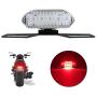 Yifengshun 30LEDs Motorcycle Tail Light,Waterproof LED Rear Lights, DRL,License Plate Lights,Brake Lights,Universal Modified for Harley,Honda,Yamaha,Retro-transparent,12V