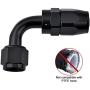 EVIL ENERGY 6AN 90 Degree Swivel Hose End Fitting for Braided Fuel Line Aluminum Black