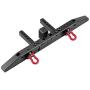 Dilwe RC Car Rear Bumper, Anti-Collision Aluminium Rear Bumper for Traxxax TRX-4 RC Crawler Cars Accessory Parts(Black)