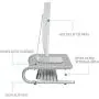 WALI Monitor Stand Riser for Computer, Laptop, Printer, Notebook and All Flat Screen Display with Vented Metal Platform and 4 inches Height Underneath Storage (STT001S), Silver WALI Monitor Stand Riser for Computer, Laptop, Printer, Notebook and All Flat Screen Display with Vented Metal Platform and 4 inches Height Underneath Storage (STT001S), Silver