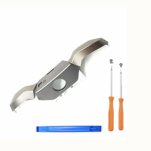 eLUUGIE Replacement Silver Bumpers Trigger+T8 T6 Screwdriver Repair Tool for Xbox One New Controller Elite Bumper Xbox one 3.5mm Repair Parts Xbox One Elite Controller Parts