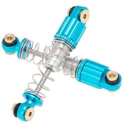 Tongina Shock Absorbers Aluminum Alloy Upgrade Parts for Axial SCX24 90081 RC 1:24 Crawler Car Pack of 4 - Blue