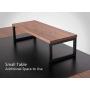CubiCubi Computer Desk 63'' with Splice Board Study Writing Table for Home Office, Modern Simple Style PC Desk, Black Metal Frame, Espresso