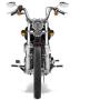 Set Skull Style Integrated Tail Light + Turn Signal Lamp + 4X 3D Metal Sticker Compatible with Honda Kawasaki Suzuki Yamaha 10mm mounting