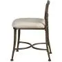 Hillsdale Canal Street Metal Vanity Stool, Golden Bronze Hillsdale Canal Street Metal Vanity Stool, Golden Bronze